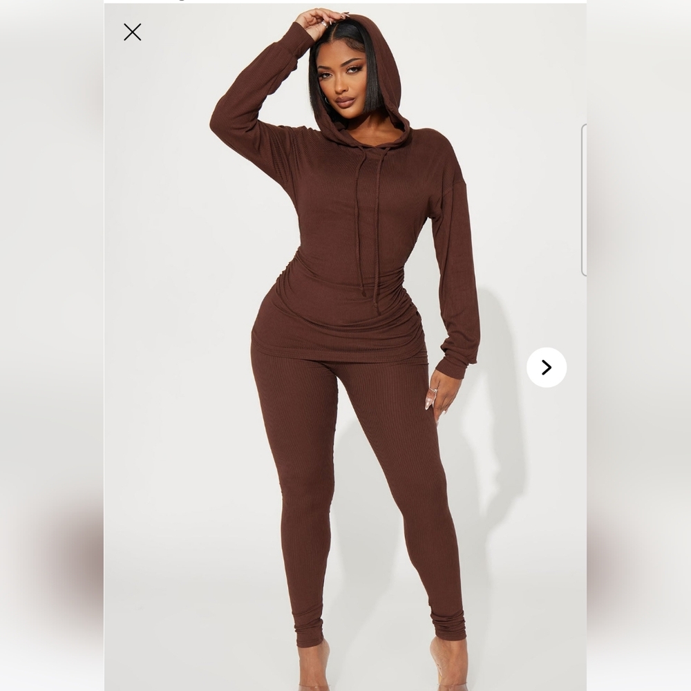 Brown Hooded 2pc